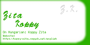 zita koppy business card